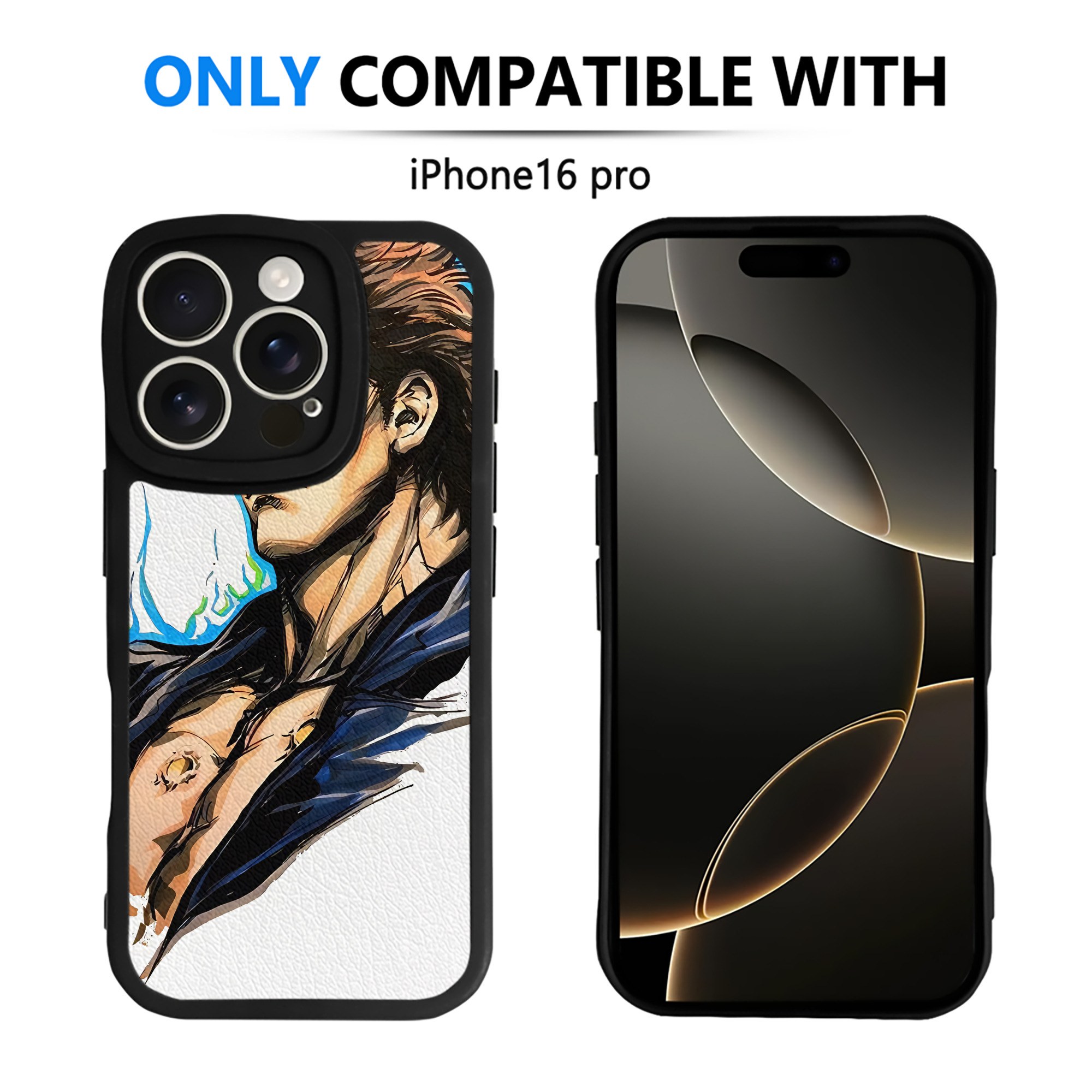 （画像用） 北斗の拳 Fist of the North Star 【iPhone 16シリーズ対応】シリコンスマホケース（レザー調） 材質：シリコン